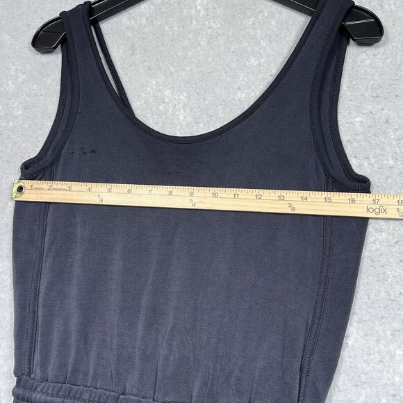 Athleta Serenity Romper Womens Size XS Black Sleeveless Strappy Cutout Back - Picture 6 of 14